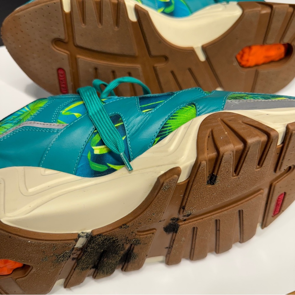 Versace Teal and Green Sneakers - Picture 7 of 9